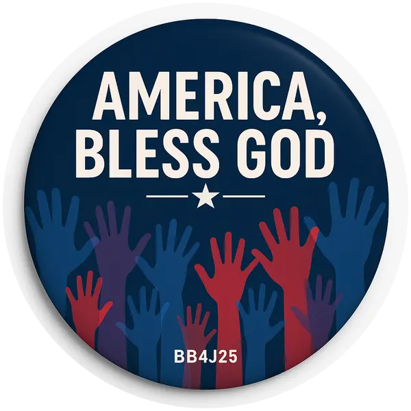 bless god button design